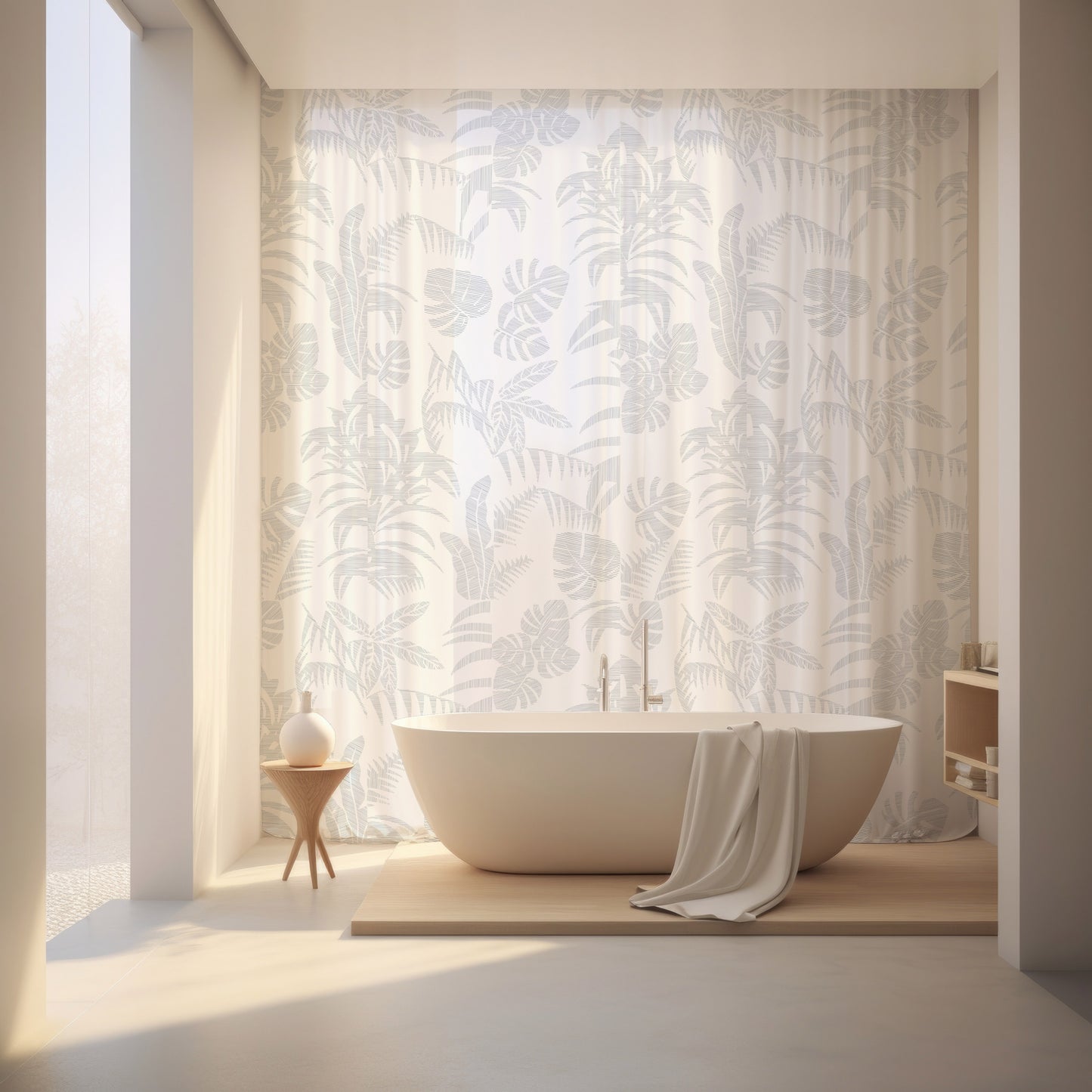 Flourish Fabric in Birch