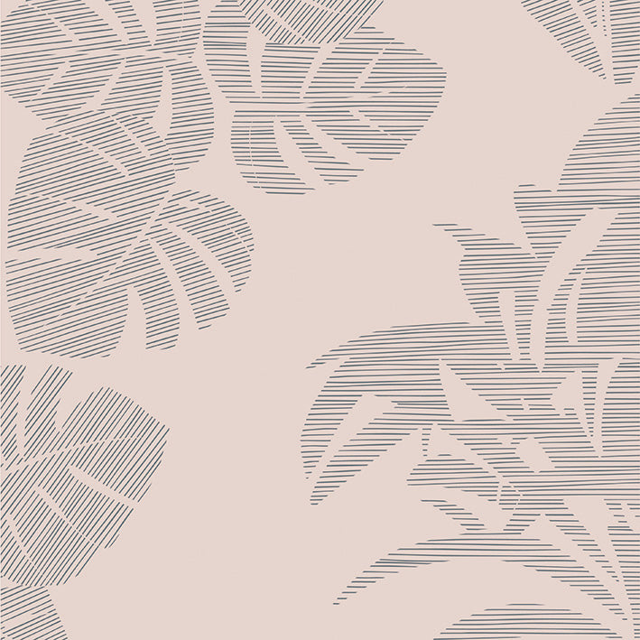 Flourish Fabric in Pink Granite