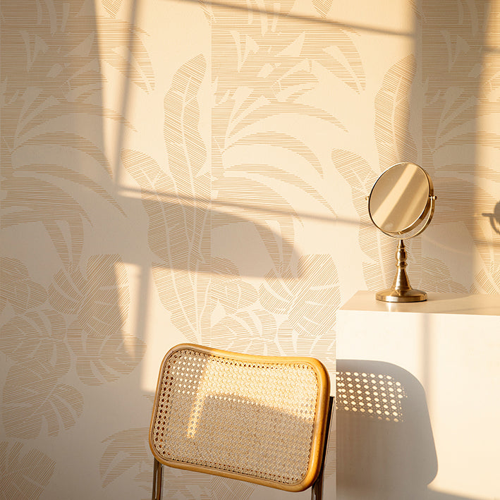 Flourish Wallpaper in Patina