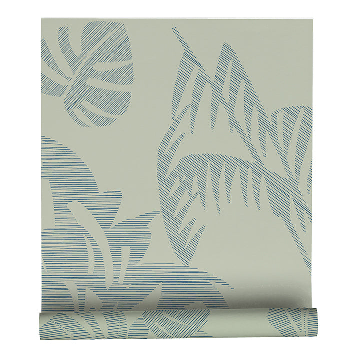 Flourish Wallpaper in Moss