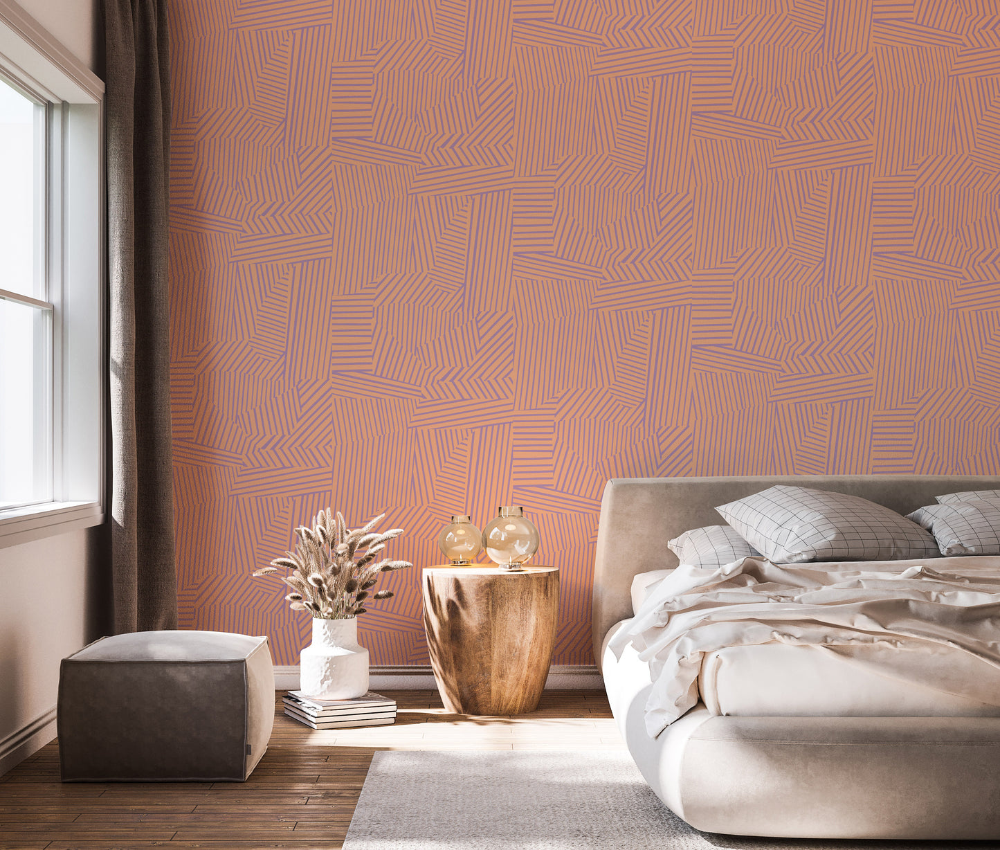 Aerial Parma Violet Wallpaper, No Rules x Rachel Henderson